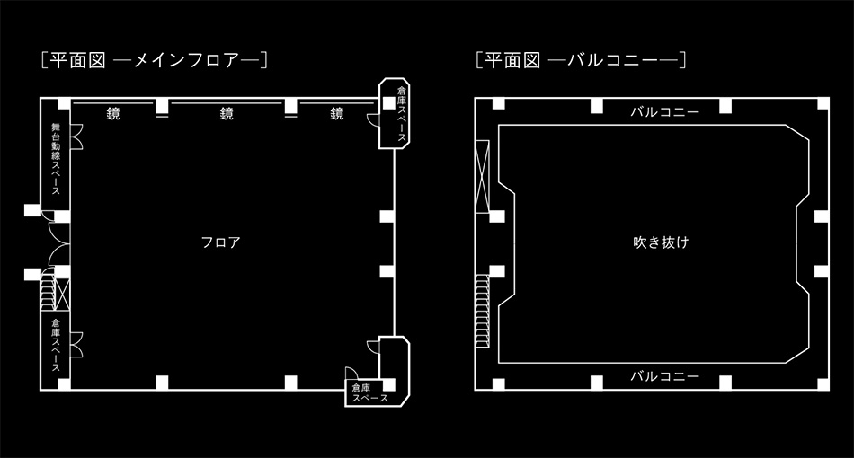 THE HALL YOKOHAMA 平面図